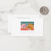 Mannen kat papa  repoel de koudste kat vader notitiekaartje (Voorkant / Achterkant in situ)