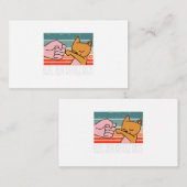 Mannen kat papa  repoel de koudste kat vader notitiekaartje (Voorkant / Achterkant)