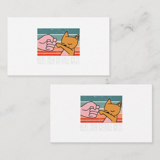 Mannen kat papa  repoel de koudste kat vader notitiekaartje (Voorkant / Achterkant)