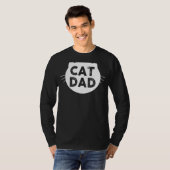 Mannen kat papa t-shirt (Voorkant volledig)