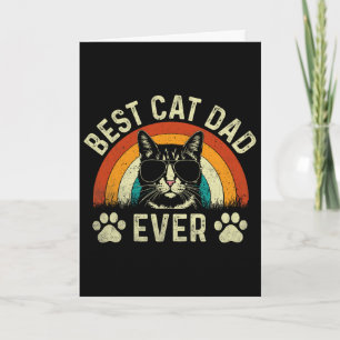 Mannen Kat Vader Beste Kat Vader Ooit Grappige Kat Kaart