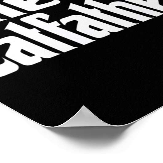 Mannen kat vader Kat vader vaderdag Meow Feline Poster (Hoek)