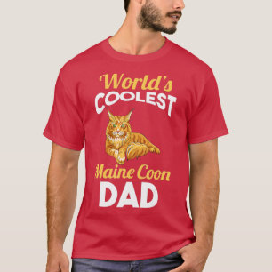 Mannen kat vader Maine Coon papa T-shirt