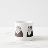 MANNEN KATTEN Espresso Cup Kop (Voorkant)