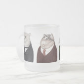 MANNEN KATTEN Frosted Glass Mok (Voorkant links)