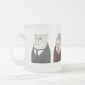 MANNEN KATTEN Frosted Glass Mok (Links)
