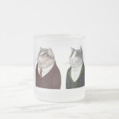 MANNEN KATTEN Frosted Glass Mok (Center)