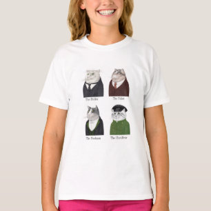 MANNEN KATTEN Meisjes Basis T-shirt