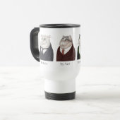 MANNEN KATTEN Reizen Mok + Tekst (Voorkant links)