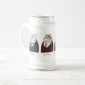MANNEN KATTEN Stein + Tekst Bierpul (Voorkant links)