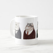 MANNEN KATTEN Witte Mok (Voorkant links)