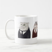 MANNEN KATTEN Witte Mok (Links)