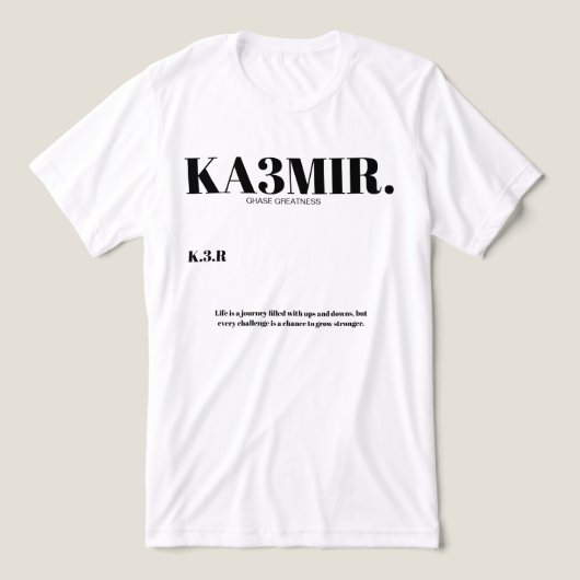 Mannen Kazmir T shirt (Design voorkant)