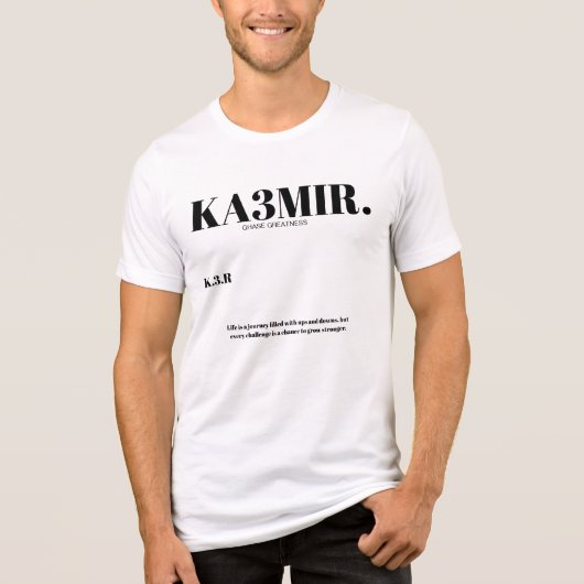 Mannen Kazmir T shirt (Voorkant)