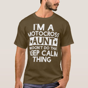 Mannen Keep Calm Motorcross Uncle Funny Cool Uncle T-shirt