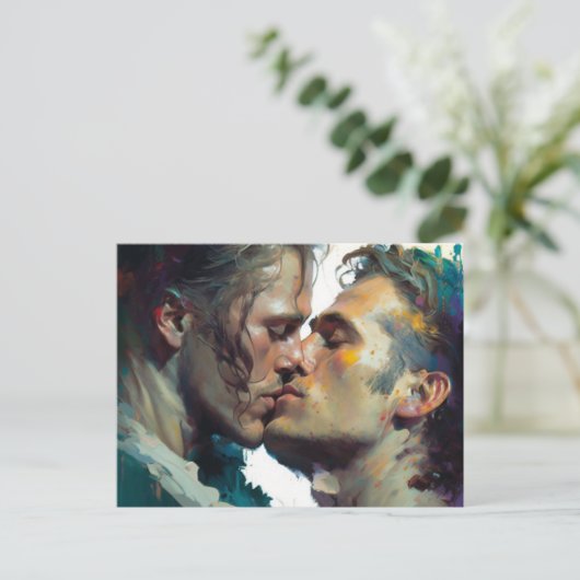 Mannen Kening Briefkaart (Staand voorkant)