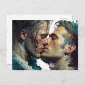 Mannen Kening Briefkaart (Voorkant / Achterkant)