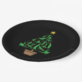 Mannen kerst met gymnastiek papieren bordje (Gekanteld)