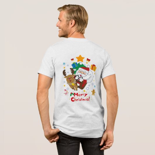 mannen Kerst T shirt (Voorkant)