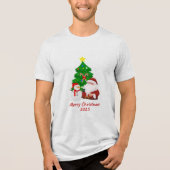 mannen Kerst T shirt (Voorkant)