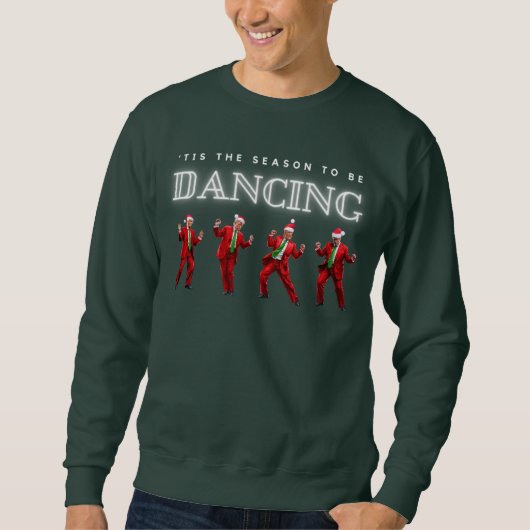 Mannen kerst Trump Dancing Sweatshirt (Voorkant)