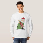 Mannen kerstkerstfeestdag t-shirt (Voorkant volledig)