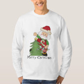 Mannen kerstkerstfeestdag t-shirt (Voorkant)