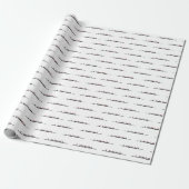 Mannen Kerstman Hoed Roeien Roeiers Crew Team #4 Cadeaupapier (Uitgerold)