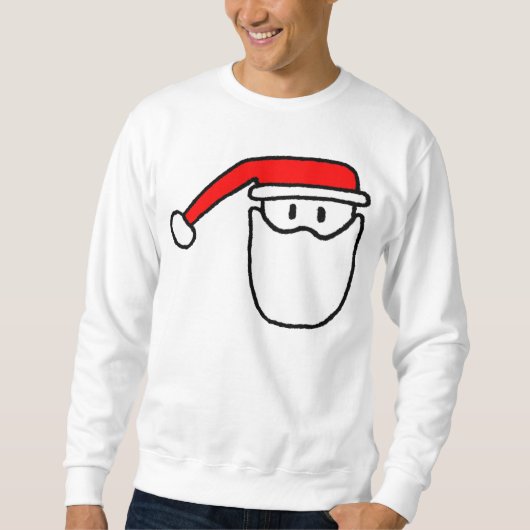 Mannen kerstman Jumper Sweatshirt (Voorkant)