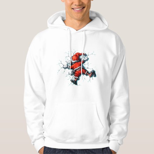 Mannen kerstmanden hoodie (Voorkant)