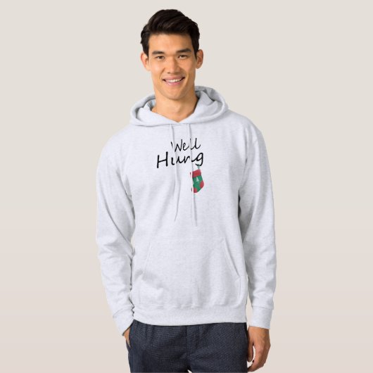 Mannen kerstmanden hoodie (Voorkant volledig)