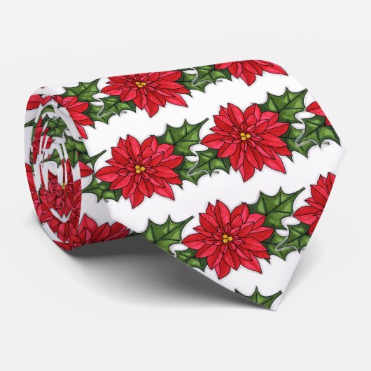 Mannen-Kerstmis Stropdas (Opgerold)