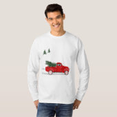 Mannen Kerstmis T, Little Red Truck T-shirt (Voorkant volledig)