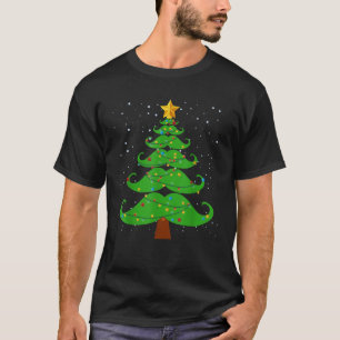 Mannen kerstsnor Shirt Funny Mustache