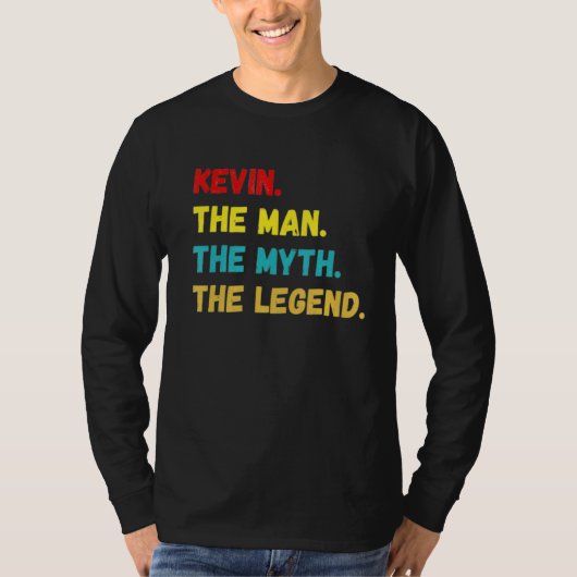 Mannen Kevin de Man de Mmythe de Legend T-shirt (Voorkant)
