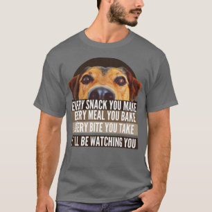 MANNEN KIJKEN JE HONDEN LOVERS. T-SHIRT