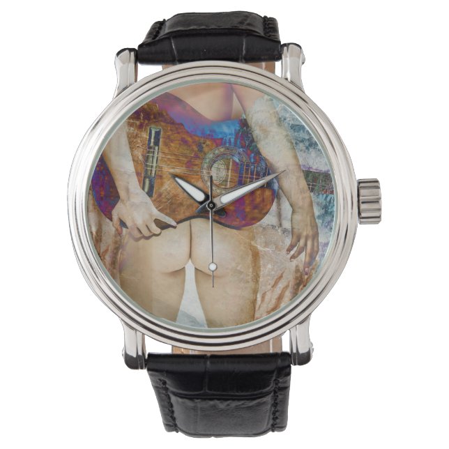 Mannen kijken met meisje horloge (Voorkant)