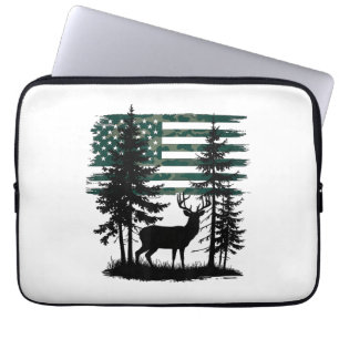 Mannen Kinder Jongens Jagen Shirt Herten Jagers Pe Laptop Sleeve