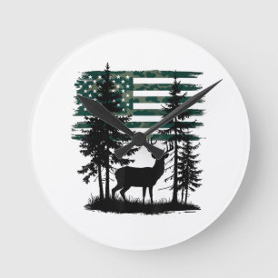 Mannen Kinder Jongens Jagen Shirt Herten Jagers Pe Ronde Klok