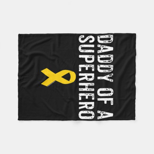 Mannen kinderkanker bewustzijn van papa fleece deken (Voorkant (Horizontaal))