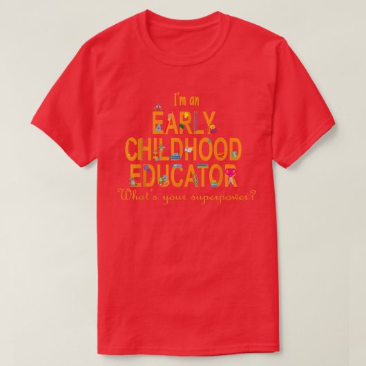Mannen kinderopvoeding t-shirt (Design voorkant)