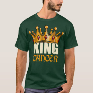 Mannen King Cancer Zodiac Birthday Horoscope Astro T-shirt