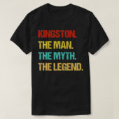 Mannen Kingston Het Man De Mam De Legende T-shirt (Design voorkant)