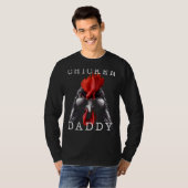 Mannen Kip Daddy Kip Vader Pluimvee Fokker T-shirt (Voorkant volledig)