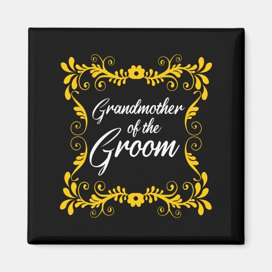 Mannen Kip Feest Oma Van De Bruidegom Team Bemanni Magneet (Voorkant)