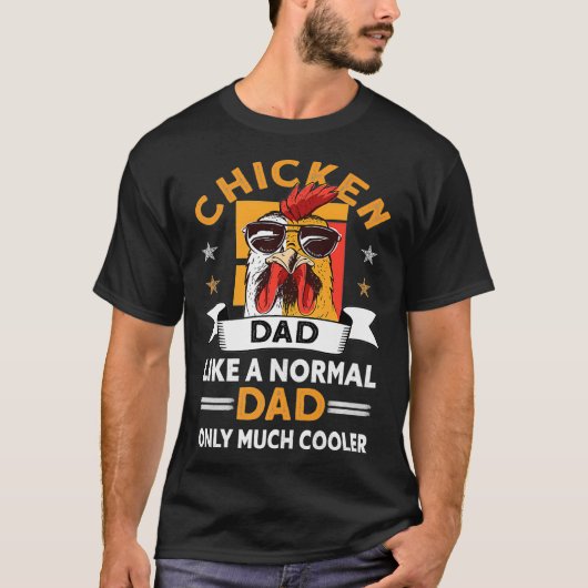 Mannen kippen Pap Farmer Rooster Hen Chicken vocat T-shirt (Voorkant)