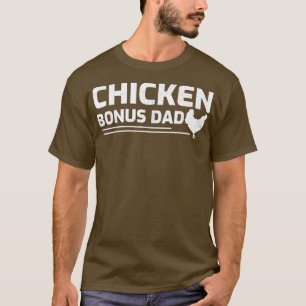 Mannen kippenboer Retro Best Chicken Bonus Dad F T-shirt