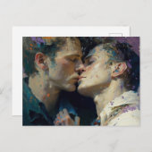 Mannen KissingBriefkaart Briefkaart (Voorkant / Achterkant)