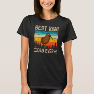 Mannen Kiwi Bird Best Kiwi Dad Ever Father T-shirt