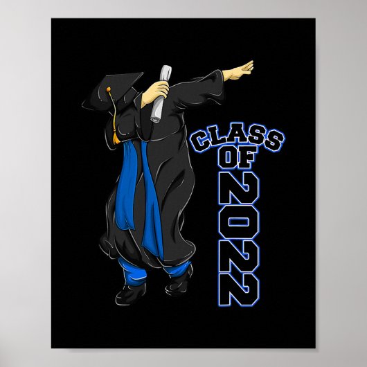 Mannen klasse van 2022: Dabbing Senior Afstuderen  Poster (Voorkant)